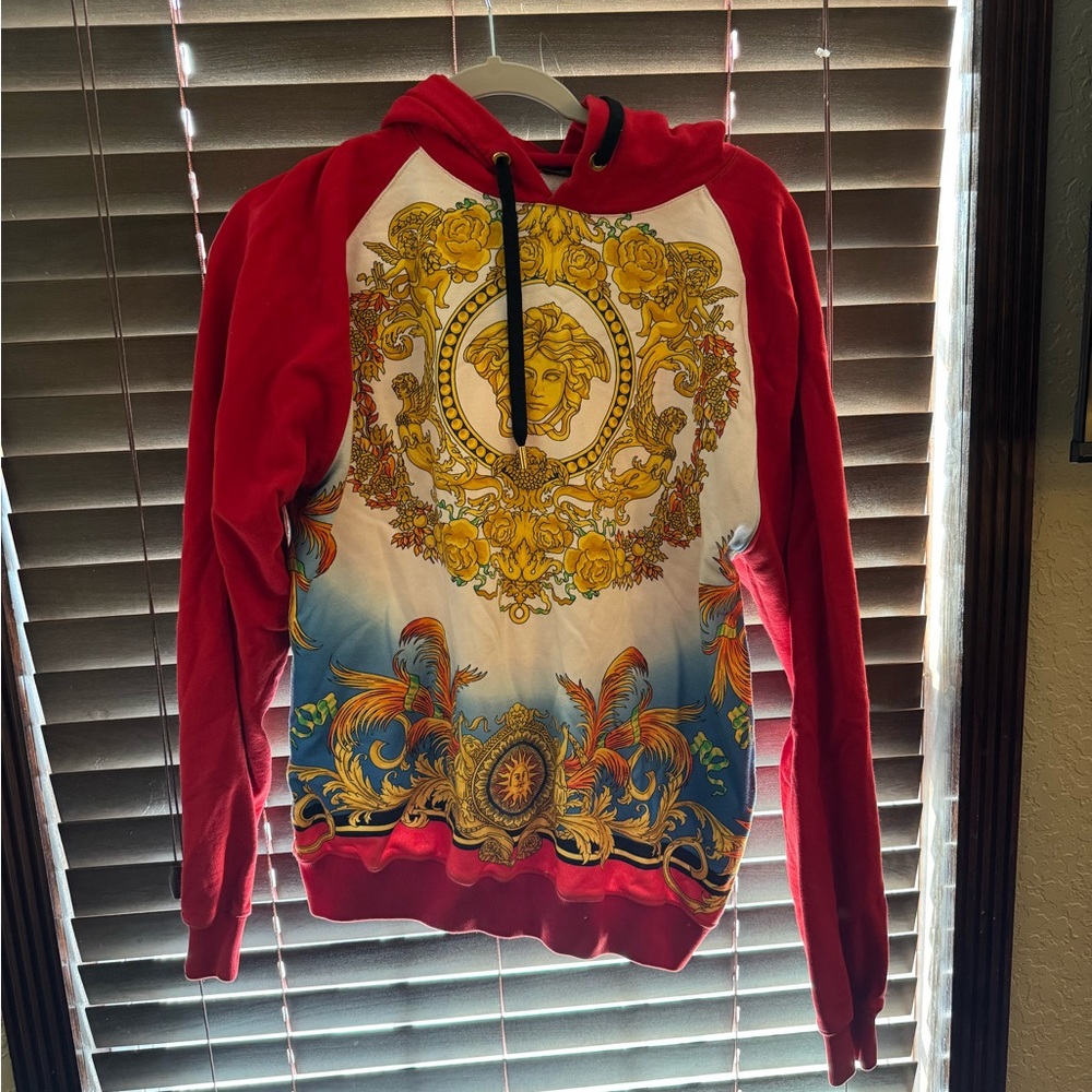 Versace Red and Gold Hoodie